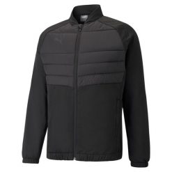 Kurtka Puma teamLIGA Hybrid. Czarne kurtki męskie Puma, m, bez wzorów, sportowe, bez kaptura. Za 203.00 zł.