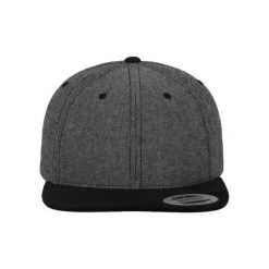 Czapka typu snapback Flexfit Chambray-Suede. Czarne czapki damskie FLEXFIT, bez wzorów. Za 102.55 zł.