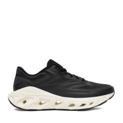 Buty do biegania Reebok. Czarne obuwie sportowe damskie Reebok, bez wzorów, bez zapięcia, do biegania. Za 274.99 zł.