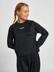 Damska krótka bluza Hummel mt Kalu. Czarne bluzy damskie Hummel, na jesień, xl, bez wzorów, z elastanu, klasyczne, bez ramiączek, bez kaptura. Za 150.00 zł.