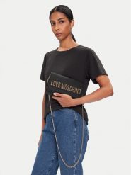 LOVE MOSCHINO Torebka JC4121PP0NKD000A Czarny. Czarne torebki do ręki damskie Love Moschino, bez wzorów, ze skóry, bez dodatków. Za 409.99 zł.