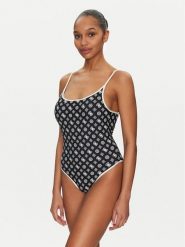 Guess Strój kąpielowy E5GJ29 KCRL2 Czarny. Czarne stroje kąpielowe damskie Guess, m, z aplikacjami, z syntetyku. Za 229.99 zł.