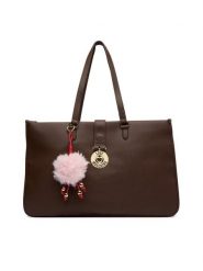 LOVE MOSCHINO Torebka JC4239PP0PKI0313 Brązowy ciemny. Brązowe shopperki damskie Love Moschino, bez wzorów, ze skóry, bez dodatków. Za 1,139.00 zł.