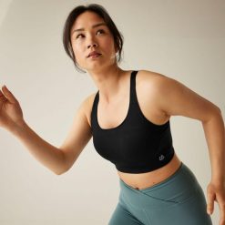 Biustonosz sportowy damski Power. Czarne bielizna sportowa damska Dare 2B, bez wzorów. W wyprzedaży za 331.50 zł.