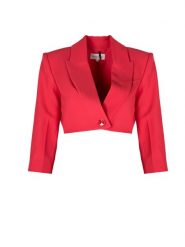 Patrizia Pepe Żakiet | DS1421/AB73 | Kobieta | Różowy. Czerwone marynarki i żakiety damskie Patrizia Pepe, bez wzorów, z elastanu, eleganckie, bez kołnierzyka, bez ramiączek. W wyprzedaży za 499.00 zł.