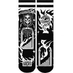 Skarpety American Socks Death's Door wielokolorowe. Białe skarpety męskie AMERICAN SOCKS, bez wzorów. Za 80.37 zł.
