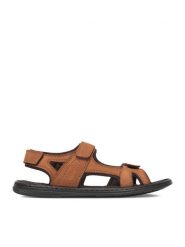 Lasocki Sandały CEO-CANTO-02 MI18 Brązowy jasny. Brązowe sandały męskie Lasocki, bez wzorów, z nubiku, bez zapięcia. Za 149.99 zł.