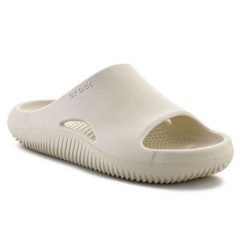 Klapki Crocs Mellow Recovery Slide U 208392-2Y2 beżowy beże i brązy. Brązowe klapki damskie bez wzorów, bez zapięcia. Za 345.55 zł.
