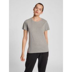 Koszulka damska Hummel Red Basic. Szare bluzki damskie Hummel, m, bez wzorów, z bawełny, sportowe, bez kołnierzyka, bez ramiączek. Za 117.00 zł.