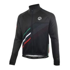 Zimowa kurtka rowerowa męska Rogelli Team 2.0. Czarne kurtki męskie Rogelli, na zimę, l, bez wzorów, bez kaptura, rowerowe. W wyprzedaży za 421.00 zł.