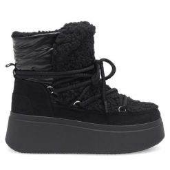 Śniegowce DeeZee. Czarne śniegowce damskie DeeZee, bez zapięcia. Za 139.99 zł.