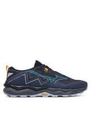 Mizuno Buty do biegania Wave Daichi 9 Gtx J1GJ2556 Niebieski. Niebieskie buty sportowe męskie Mizuno, bez wzorów, ze skóry, bez zapięcia, do biegania. Za 489.99 zł.