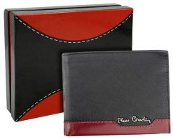 Portfel męski Pierre Cardin 8804 TILAK37 czarny. Czarne portfele męskie Pierre Cardin, bez wzorów, ze skóry. Za 169.99 zł.