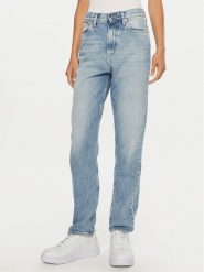 Calvin Klein Jeans Jeansy J20J224008 Niebieski Authentic Straight Fit. Niebieskie jeansy damskie Calvin Klein Jeans, bez wzorów, z bawełny. Za 439.99 zł.