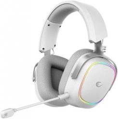 Słuchawki Rampage RETSU Słuchawki bezprzewodowe nauszne BT 2.4G RGB białe. Białe słuchawki bezprzewodowe RAZER. Za 248.99 zł.