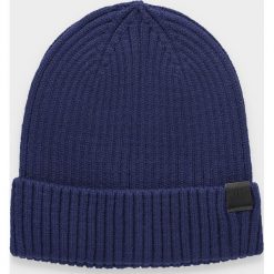 Czapka męska CAM202 - granat. Czapki męskie 4F, na zimę, bez wzorów. Za 39.99 zł.