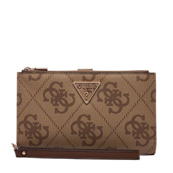 Portfel Guess. Brązowe portfele damskie Guess. Za 299.99 zł.