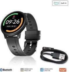 Smartwatch Moes Inteligentny zegarek Smartwatch Bluetooth Android i iOS 1.28" Czarny MOES BW-V15S-EN. Czarne zegarki smartwatch Moes, bez wzorów. Za 199.00 zł.