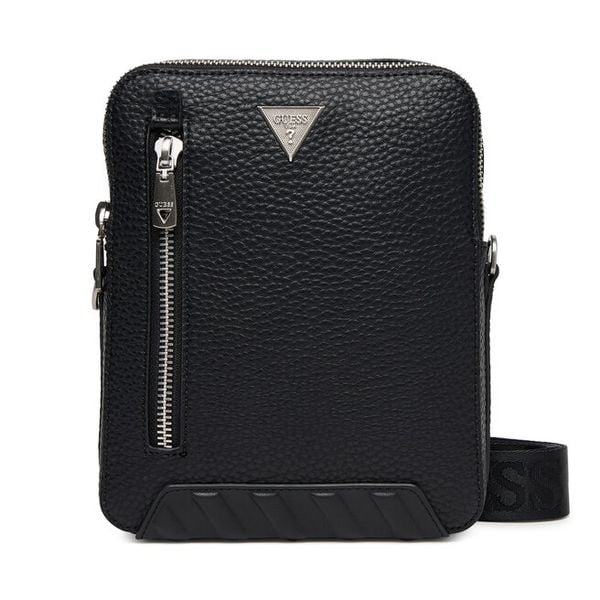 Saszetka Guess. Czarne saszetki i nerki męskie Guess, z aplikacjami. Za 249.99 zł.
