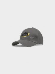 4F Czapka z daszkiem strapback uniseks 4F x Drift Masters - szara L/XL. Szare czapki damskie 4F, na lato, bez wzorów, z bawełny, sportowe. W wyprzedaży za 79.99 zł.