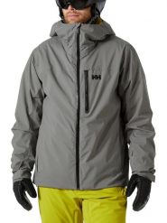 Kurtka Narciarska Męska Helly Hansen Swift 3In1. Szare kurtki sportowe męskie Helly Hansen, na zimę, m, bez wzorów, z materiału, bez kaptura, narciarskie, primaloft. Za 1,279.20 zł.