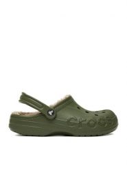 Crocs Klapki C-BAYA LINED CLOG 205969-3TC Zielony. Zielone klapki męskie Crocs, bez wzorów, z tworzywa sztucznego, bez zapięcia. Za 189.99 zł.
