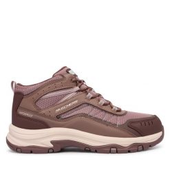 Trekkingi Skechers. Fioletowe obuwie trekkingowe damskie Skechers, bez zapięcia. Za 479.99 zł.