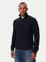 Guess Sweter M6BR43 Z1639 Granatowy Regular Fit. Niebieskie swetry męskie Guess, m, z aplikacjami, z bawełny, bez kołnierzyka, bez ramiączek. Za 524.99 zł.