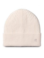 Calvin Klein Czapka Ck Metal Wool Beanie LV04D8032G Écru. Czapki damskie Calvin Klein, na zimę, bez wzorów, z materiału. Za 169.99 zł.