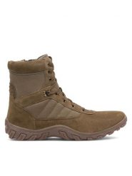 Lasocki Trzewiki MESSI-01 MI25 Khaki. Brązowe botki męskie Lasocki, bez wzorów, z materiału, bez obcasa, bez zapięcia. Za 279.99 zł.