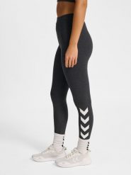 Damskie legginsy Hummel Pulse Logo MW. Czarne legginsy damskie Hummel, bez wzorów, z bawełny. Za 107.05 zł.