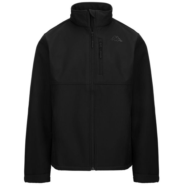 Kurtka wodoodporna Kappa Diro. Czarne kurtki męskie Kappa, m, bez wzorów, z materiału, eleganckie, bez kaptura. Za 311.50 zł.
