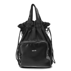 Czarna Torebka Big Star Worek Damski. Czarne torebki do ręki damskie Big Star Accessories, bez wzorów, ze skóry ekologicznej, bez dodatków. Za 229.00 zł.