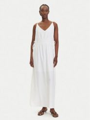 YAS Sukienka letnia Dazly 26037101 Biały Regular Fit. Białe sukienki damskie YAS, na lato, bez wzorów, z wiskozy, bez kołnierzyka, bez ramiączek. Za 229.99 zł.