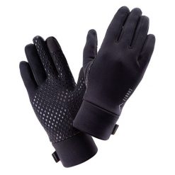 Rękawiczki damskie jesienno-zimowe Elbrus Porte Polartec Wo's - czarne, Rozmiar L/XL. Czarne rękawiczki damskie ELBRUS, bez wzorów, z elastanu. Za 79.99 zł.