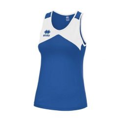 Damski tank top Errea Stefan. Białe topy damskie ERREA, bez wzorów, bez kołnierzyka, bez ramiączek. W wyprzedaży za 115.50 zł.