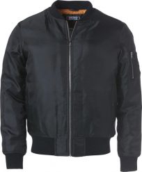 Clique Bomber kurtka unisex z poliestru 200D Oxford – black. Czarne kurtki męskie CLIQUE, xl, bez wzorów, bez kaptura. Za 285.62 zł.