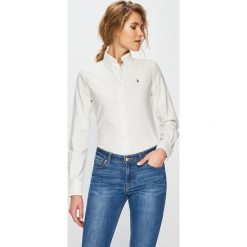 Polo Ralph Lauren - Koszula. Białe koszule damskie Polo Ralph Lauren, l, bez wzorów, z bawełny, casualowe, bez kołnierzyka, bez ramiączek. W wyprzedaży za 369.90 zł.