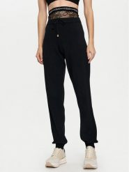 Liu Jo Sport Spodnie materiałowe TF4041 MS63L Czarny Regular Fit. Czarne spodnie materiałowe damskie Liu Jo Sport, bez wzorów, z materiału, sportowe. Za 359.99 zł.