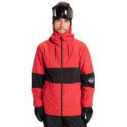 Kurtka do sportów zimowych techniczna dla Mężczyzn HIGH IN THE HOOD. Czerwone kurtki sportowe męskie Quiksilver, m, bez wzorów, z materiału, bez kaptura, narciarskie. Za 825.85 zł.