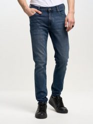 Jeansy męskie skinny granatowe Deric 583. Niebieskie jeansy męskie BIG STAR, z bawełny, retro. W wyprzedaży za 279.99 zł.
