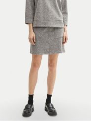 Tom Tailor Spódnica mini 1043892 Szary Regular Fit. Szare spódnice damskie Tom Tailor, bez wzorów, z syntetyku, mini. Za 209.99 zł.
