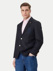 Tommy Hilfiger Marynarka Pennu Crest Club MW0MW41807 Granatowy Slim Fit. Niebieskie garnitury męskie Tommy Hilfiger, m, bez wzorów, z wełny. Za 2,089.00 zł.