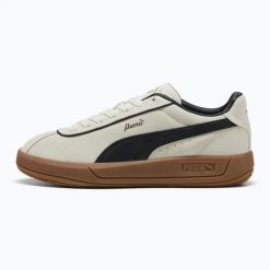 Buty damskie sportowe sneakersy Puma CLUB KLASSIKA SD. Brązowe obuwie trekkingowe damskie Puma, z materiału, bez zapięcia. Za 257.99 zł.