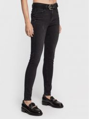 Liu Jo Jeansy UF2013 DS015 Czarny Slim Fit. Czarne jeansy damskie Liu Jo, bez wzorów, z bawełny. Za 969.99 zł.