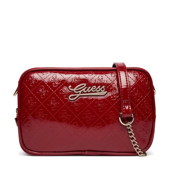 Torebka Guess. Czerwone listonoszki damskie Guess, z aplikacjami, bez dodatków. Za 234.99 zł.