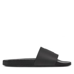 Klapki Polo Ralph Lauren. Czarne klapki męskie Polo Ralph Lauren, bez wzorów, bez zapięcia. Za 259.99 zł.