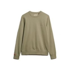 Klasyczna bluza Superdry Essential. Zielone bluzy męskie Superdry, m, bez wzorów, klasyczne, bez ramiączek, bez kaptura. Za 288.40 zł.