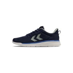 Buty halowe Hummel Reach TR Breather MS2. Niebieskie obuwie sportowe damskie Hummel, bez wzorów, bez zapięcia, do piłki ręcznej. Za 220.00 zł.