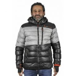 Kurtka narciarska Peak Mountain Captin. Czarne kurtki sportowe męskie Peak Mountain, m, bez wzorów, z puchu, bez kaptura, narciarskie. Za 239.00 zł.